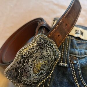 Kids Western Belt w/buckle